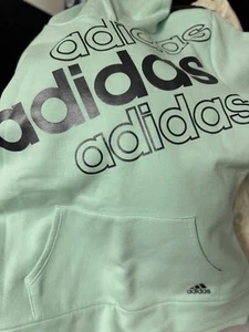 Girl's adidas Hooded Fleece Pullover, Size: (10,12) - Picture 1 of 5