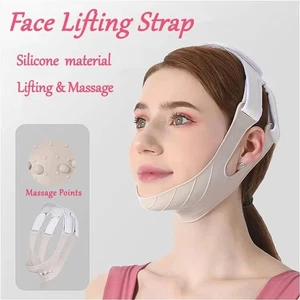 Chin Cheek Lift Silicone Face Slimming Bandage Skin Care - Picture 1 of 12