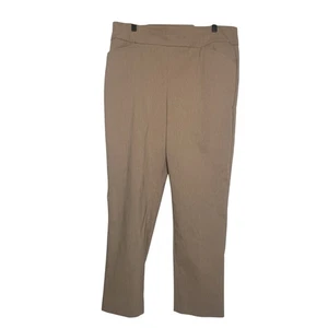 Chicos Perfect Stretch Hose Damen 2,5 Knöchel hellbraun mittelhoher Bund Taschen - Bild 1 von 3