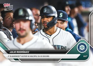 2025 MLB Topps NOW 786 JULIO RODRIGUEZ JROD 30/30 SEATTLE MARINERS PRESALE - Bild 1 von 2