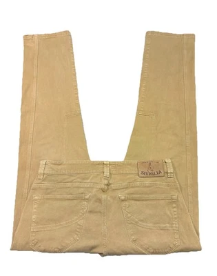 Pantalones de mezclilla para hombre Siviglia hechos en Italia talla 33 marrón pierna reforzada (real 30/31) Foto 1 de 4