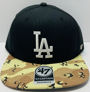 Los Angeles Dodgers Captain Mütze schwarz/camouflage Druckknopflasche verstellbar 47 Marke - Bild 1 von 6