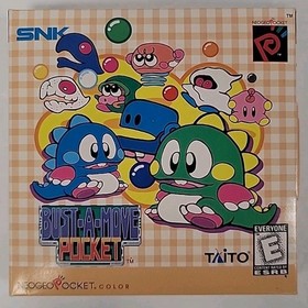Neo Geo Pocket Color Bust-A-Move Pocket CIB Complete SNK Taito 1999 
