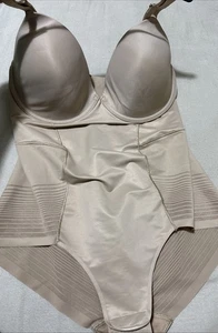 M&S MAGICWEAR FIRM CONTROL ULTIMATE SHAPING UNDERWIRED BODYSUIT NUDE SIZE 34E - Picture 1 of 11