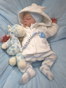 REBORN BOUNTIFUL BABY Realborn Was CLYDE Now KAI. Textured Skin COA ChickyPies - Picture 1 of 24