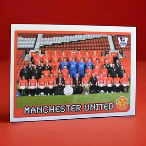 Merlin premier league 2008 football sticker 373 Manchester United team photo - Picture 1 of 2