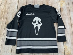 Ghost Face Scream Hockey Halloween Horror Jersey Youth Size Large - Picture 1 of 6