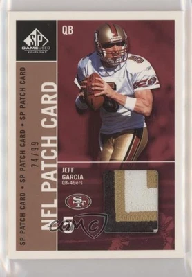 2003 SP Game Used Edition NFL Patch Card /99 Jeff Garcia #PC1-JG Patch - Image 1 of 2