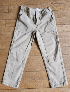 Levis 502 Regular Taper Carpenter Pants Boys Adjustable Waist Size 5 Tan - Picture 1 of 4