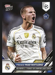 2025 TOPPS NOW UCL ⭐ FRANCO MASTANTUONO ⭐ REAL MADRID ☄️ NR. 7 (VORVERKAUF) - Bild 1 von 2