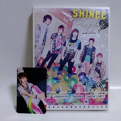 SHINee Japan Debut Single CD+DVD First Limited Album Replay with KEY Photocard - Image 1 of 4
