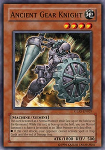 Ancient Gear Knight - GLAS-EN029 - Common - 1st Edition - Heavily Played - Image 1 of 1