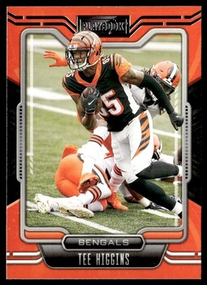 2021 Panini Playbook Tee Higgins Cincinnati Bengals #14 - Image 1 of 2