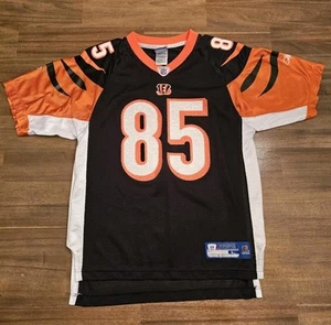 VINTAGE Cincinnati Bengals Boys Jersey L 14-16 Chad Johnson Ochocinco 85 Reebok - Picture 1 of 16