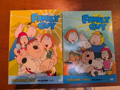 Family Guy Volume 1 & 2 - Season 1, 2, 3 DVD Box Sets - Image 1 of 2