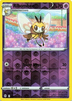 Ribombee 079/203 - REVERSE HOLO - SWSH07: Evolving Skies - NM - Image 1 of 2