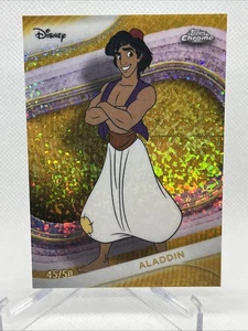 2025 Topps Chrome Disney ALADDIN GOLD #45/50 #184 - Picture 1 of 7