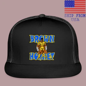Gorra de camionero negra ajustable The Brown Hornet talla adulto - Imagen 1 de 4