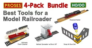 HO/OO 4-Pack: Must Have Model Railroader Tools for All at a Superb Value - Picture 1 of 5