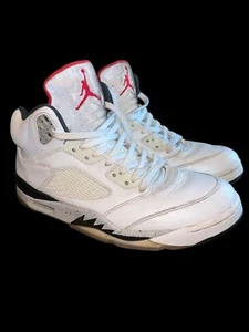2017 Nike Air Jordan 5 V Retro White Cement 136027-104 Herren Größe 11 - Bild 1 von 8