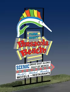 Miller Engineering ~ HO or O Scale ~ Animated Pensacola Billboard ~ 2750 - Picture 1 of 1