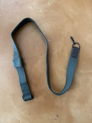 Great Condition SOFT W/ Keeper Romanian Cugir Military Surplus web sling Green