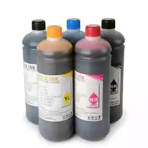1000ML 5 Colors Dye Ink For Canon IX 6770 MG 6470 5570 IX 6770 MG6670 MG7570 - Picture 1 of 6