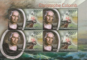BURUNDI - 2012 MNH "Christophe Colomb" Souvenir Sheet !! - Picture 1 of 1