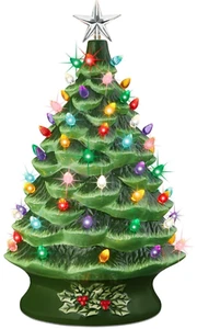 Best Choice Product 24" Extra Large Ceramic Christmas Tree, Pre-Lit Hand-Painted - Picture 1 of 10
