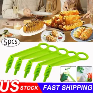 Spiral Slicer Portable Potato Carrot Kitchen Vegetable Fruit Cutter Home Tool US - Picture 1 of 15