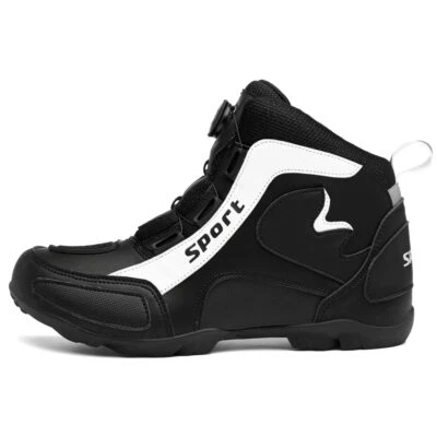 Hombres Botas de Motocicleta de Carreras Tenis para Montar al Aire Libre Calle Off-road Motociclista Zapatos Foto 1 de 4