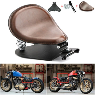 Sillín de asiento de conductor solo con resorte para motocicleta Honda Shadow VLX 600 VT 600 Bobber Foto 1 de 4