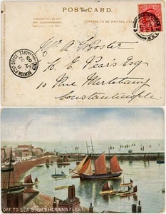 GB 1905 PPC ST IVES from HAMPSTEAD to BRITISH P.O CONSTANTINOPLE - Picture 1 of 3