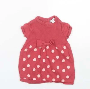 Cuello redondo de algodón con lunares rojos Vertbaudet bebé talla 6-9 meses - Imagen 1 de 12