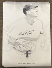Ted WILLIAMS 2015 Topps Triple Threads Black Printing Plate AUTO #27 1/1 Red Sox