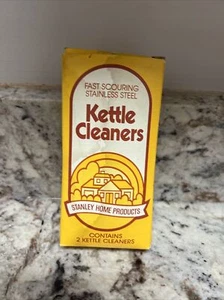 Vintage Stanley Home Products Stainless Steel Kettle Cleaners - Box Stained - Picture 1 of 6