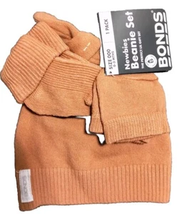 Bonds Newbies Baby Beanie Set 3 Piece Size 000 0-3 Months Lil Gift Socks Mittens - Picture 1 of 5
