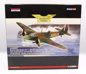 CORGI AVIATION 1/72 AA38401 BRISTOL BLENHEIM IV RAF 1942 AS RESTORED AT DUXFORD - Picture 1 of 4