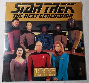 Vintage 1993 Star Trek The Next Generation Calendar Brand New Sealed - Picture 1 of 2