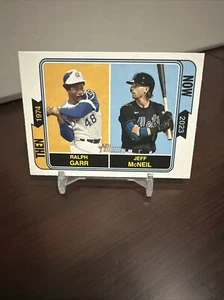 Topps Heritage Then and Now Ralph Garr Jeff McNeil 2023 #TAN-15 Braves Mets - Imagen 1 de 2