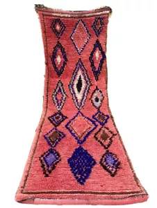 Wool 3x11 Shaggy Moroccan Hand-knotted Runner Rug Long Hallway Berber Carpet - Picture 1 of 12