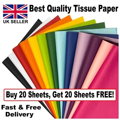 20 FREE  Sheets Tissue Paper 70x50 Quality Eco Friendly Acid Free Biodegradable - Image 1 of 4