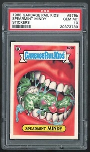 Topps Garbage Pail Kids 14th Series #579b Spearmint Mindy PSA 10 GEM MINT Os14 - Picture 1 of 2