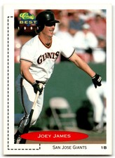 1991 Classic Best Joey James San Jose Giants #378
