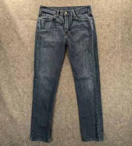 Levi's 514 Jeans 32x34 Men's Blue Straight Fit Med-Wash 100% Cotton Denim - Picture 1 of 10