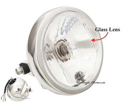 HONDA CB125 CL125 CB175 CL175 MT125 MT250 XL250 FARO + FUNDA CROMADA 6" Foto 1 de 4