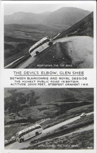 Bus RP Postcard The Devil's Elbow Glenshee Scotland 1 in 3 Blairgowrie Deeside - Bild 1 von 2
