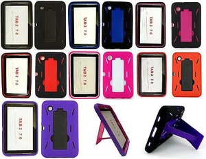 For Samsung Galaxy Tab 2 7 7.0" Tablet P3100/P3110 Hybird Stand Hard Cover Case - Picture 1 of 20