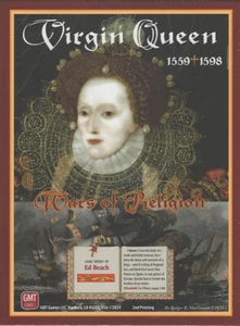 GMT Games: Virgin Queen Wars Of Religion 1559-1598 2nd Print NISW Fast Ship - Picture 1 of 3