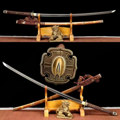 Nodachi Katana Long Blade 1095 Carbon Steel Sharp TaChi Japanese Samurai Sword - Image 1 of 4